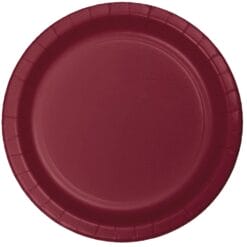 Burgundy Plate Paper 7" 24CT