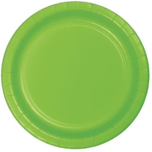 Fresh Lime Plate Paper 7&Quot; 24Ct