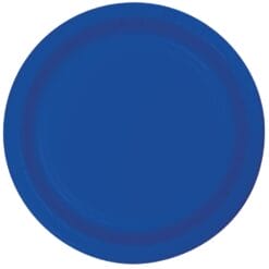 Cobalt Blue Plate Paper 7" 24CT
