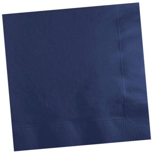 Navy Napkin Beverage 50Ct