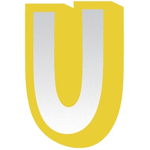 Jw Letter U Sticker