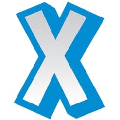 JW Letter X Sticker