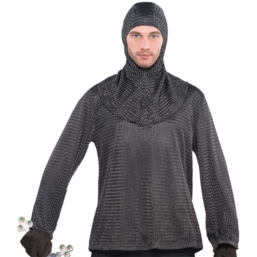 Chainmail Tunic &Amp; Cowl Adult Standard