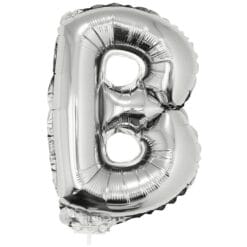 16" LTR Silver B Foil Balloon