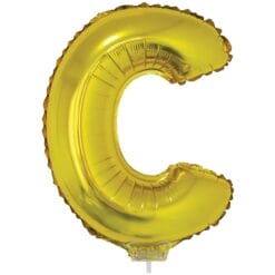 16" LTR Gold C Foil Balloon