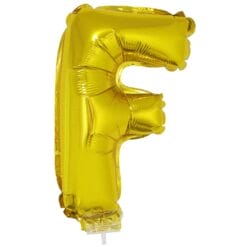 16" LTR Gold F Foil Balloon
