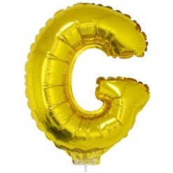 16" LTR Gold G Foil Balloon
