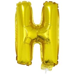16" LTR Gold H Foil Balloon