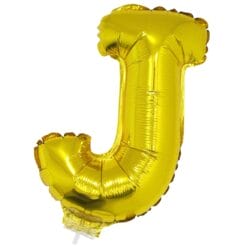 16" LTR Gold J Foil Balloon
