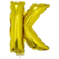 16" LTR Gold K Foil Balloon
