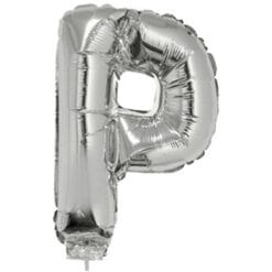 16" LTR Silver P Foil Balloon