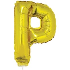 16" LTR Gold P Foil Balloon