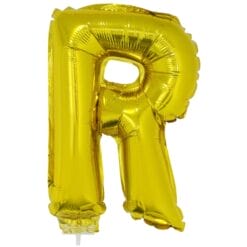16" LTR Gold R Foil Balloon
