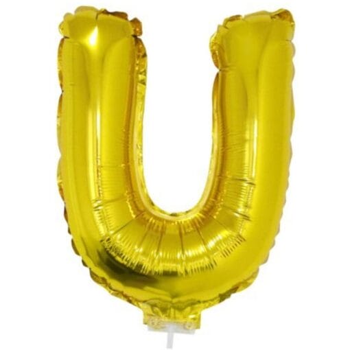 16&Quot; Ltr Gold U Foil Balloon