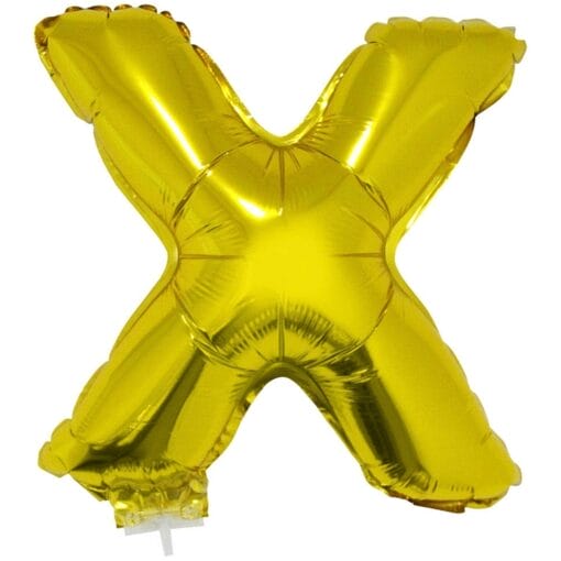 16&Quot; Ltr Gold X Foil Balloon