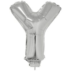 16" LTR Silver Y Foil Balloon