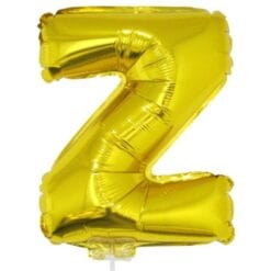 16" LTR Gold Z Foil Balloon