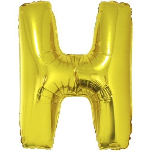 40&Quot; Ltr Gold H Foil Balloon