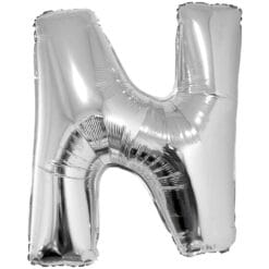 40" LTR Silver N Foil Balloon