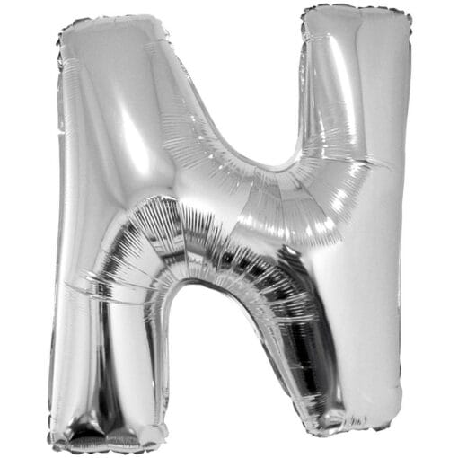 40&Quot; Ltr Silver N Foil Balloon