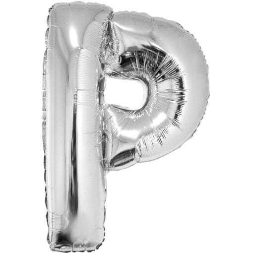 40&Quot; Ltr Silver P Foil Balloon