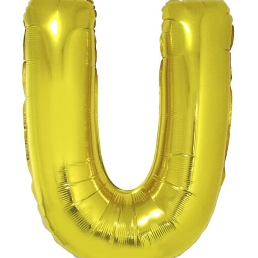 40&Quot; Ltr Gold U Foil Balloon