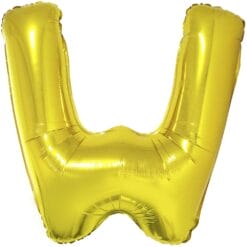 40" LTR Gold W Foil Balloon