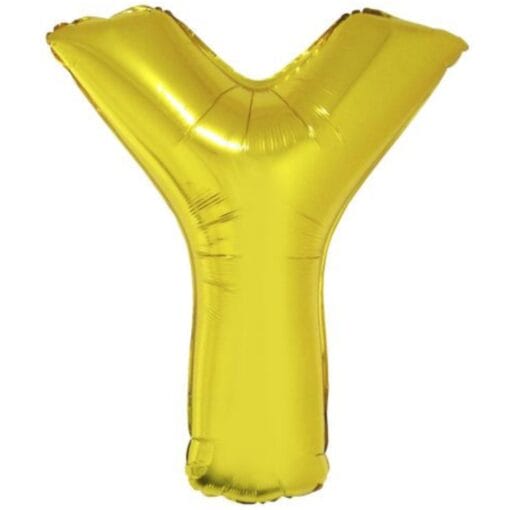 40&Quot; Ltr Gold Y Foil Balloon