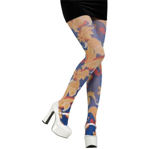 Retro Print Tights