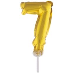 Cake Topper Gold 7 5" Foil Balloon