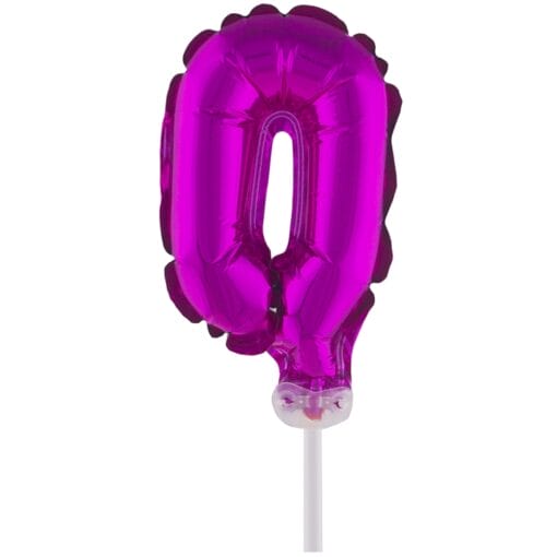 Cake Topper Pink 0 5&Quot; Foil Balloon