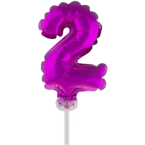 Cake Topper Pink 2 5&Quot; Foil Balloon