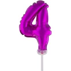 Cake Topper Pink 4 5" Foil Balloon