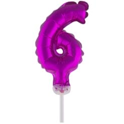 Cake Topper Pink 6 5" Foil Balloon