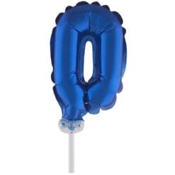 Cake Topper Blue 0 5" Foil Balloon