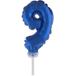 Cake Topper Blue 9 5" Foil Balloon