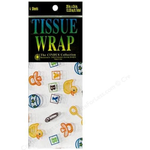 Baby Print Tissue Wrap 4Sht