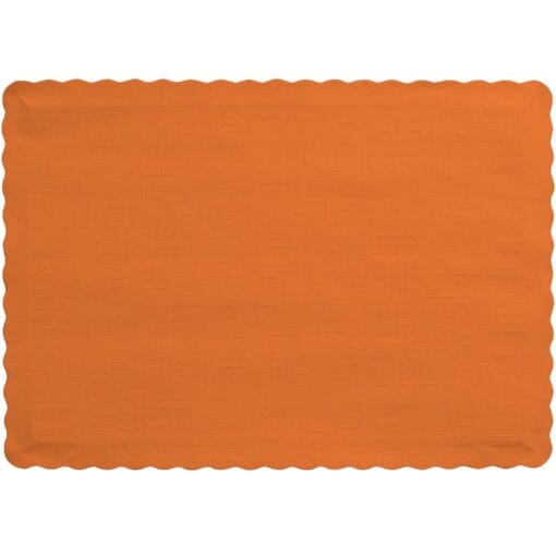 Orange Placemat Paper 50Ct
