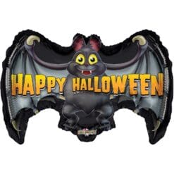 36" SHP Happy Halloween Bat Foil Balloon