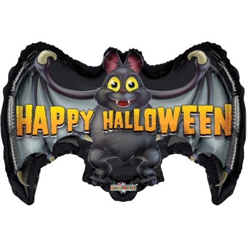 36&Quot; Shp Happy Halloween Bat Foil Balloon