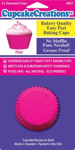 Pink Cupcake Cups 32Pc Std Size