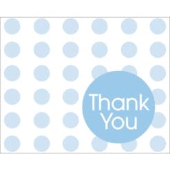 Blue w/Dots Thank You Notes 8CT
