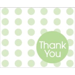 Green Dots Thank You Notes 8CT