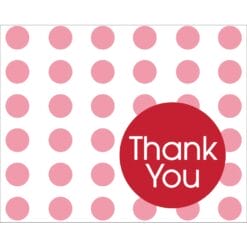 Red Dots Thank You Notes 8CT