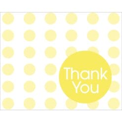 Mimosa w/Dots Thank You Notes 8CT