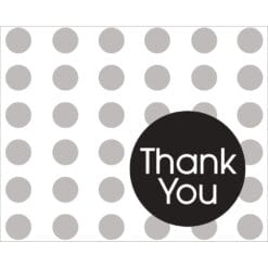 Black Dots Thank You Notes 8CT