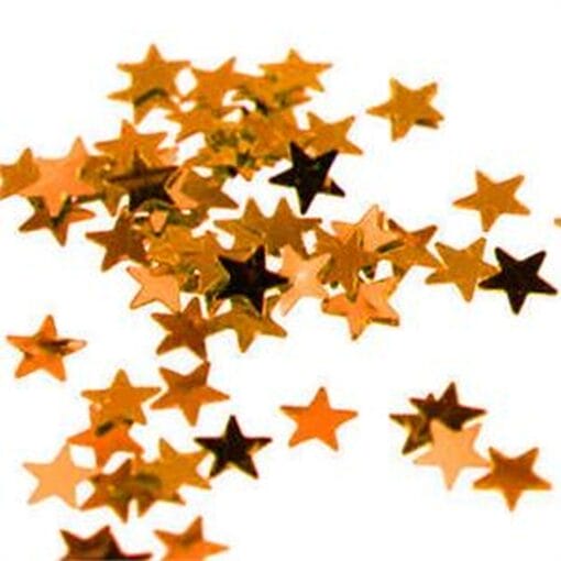 Star 1/4&Quot; Orange Confetti 1/2Oz