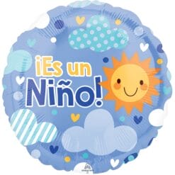 18" RND Es Un Nino w/Clouds Balloon