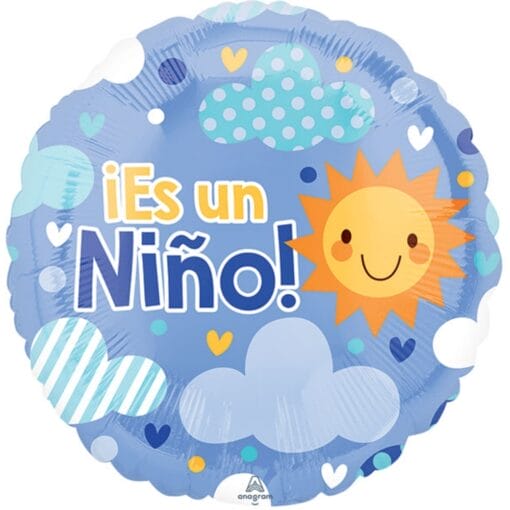18&Quot; Rnd Es Un Nino W/Clouds Balloon