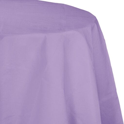 Lavender Tablecover 82&Quot; Rnd Ppr/Poly